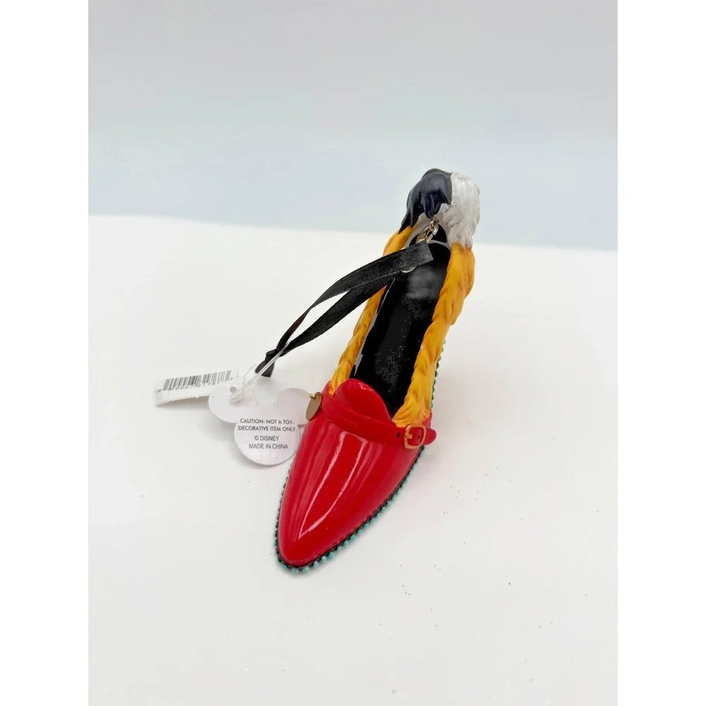 Disney Parks Runway Collection Cruella De Vil 101 Dalmations Heel Shoe Ornament
